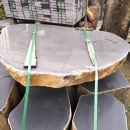 BỘ BÀN GHẾ ĐÁ BAZAN NGUYÊN KHỐI TỰ NHIÊN