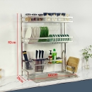 Kệ Đựng Chén Bát 2 tầng Dài 65cm
